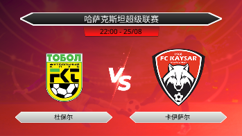 哈萨克斯坦超级联赛 杜保尔 VS 卡伊萨尔