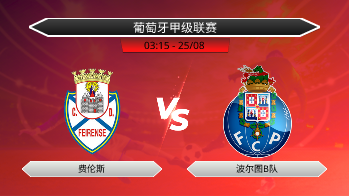 葡萄牙甲级联赛 费伦斯 VS 波尔图B队