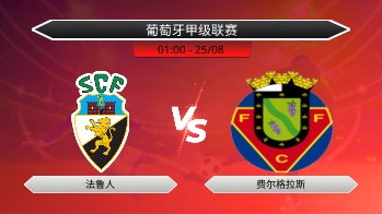 葡萄牙甲级联赛 法鲁人 VS 费尔格拉斯