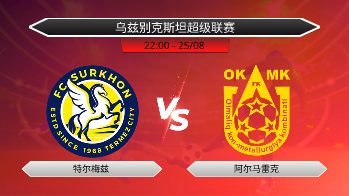 乌兹别克斯坦超级联赛 特尔梅兹 VS 阿尔马雷克