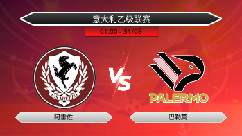 意大利乙级联赛 阿雷佐 VS 巴勒莫