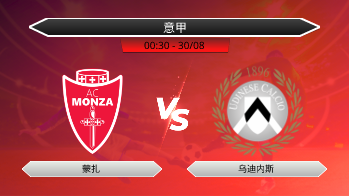 意甲 蒙扎 VS 乌迪内斯