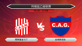 阿根廷乙级联赛 图库曼圣马丁 VS 圭梅斯竞技