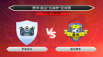 贵州·紫云“五峰杯”足球赛 罗甸足协 VS 晨风青年