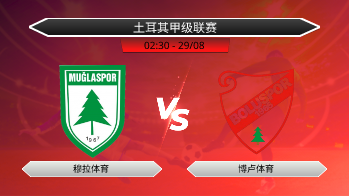 土耳其甲级联赛 穆拉体育 VS 博卢体育