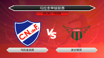 乌拉圭甲级联赛 乌拉圭民族 VS 波士顿河