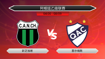 阿根廷乙级联赛 新芝加哥 VS 基尔梅斯