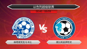 以色列超级联赛 佩塔提克瓦马卡比 VS 提比利亚伊旺尼