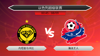 以色列超级联赛 内坦亚马卡比 VS 海法工人