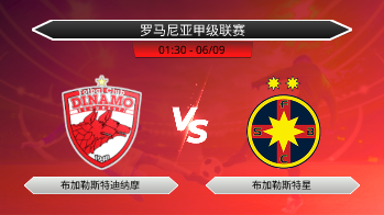 罗马尼亚甲级联赛 布加勒斯特迪纳摩 VS 布加勒斯特星