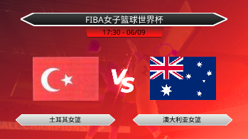 FIBA女子篮球世界杯 土耳其女篮 VS 澳大利亚女篮