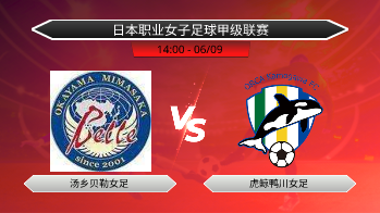 日本职业女子足球甲级联赛 汤乡贝勒女足 VS 虎鲸鸭川女足