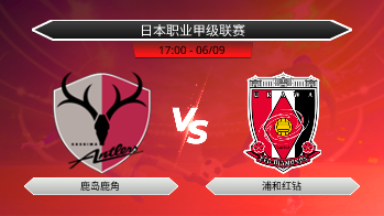日本职业甲级联赛 鹿岛鹿角 VS 浦和红钻