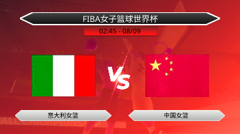 FIBA女子篮球世界杯 - 意大利女篮 vs 中国女篮