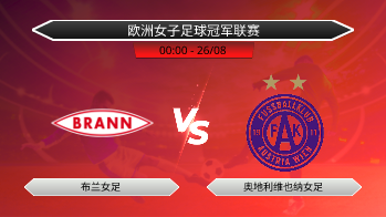 欧洲女子足球冠军联赛 布兰女足 VS 奥地利维也纳女足