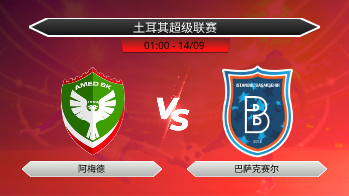 土耳其超级联赛 阿梅德 VS 巴萨克赛尔