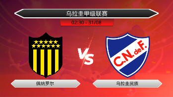 乌拉圭甲级联赛 佩纳罗尔 VS 乌拉圭民族
