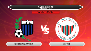 乌拉圭杯赛 蒙得维的亚利物浦 VS 科尔隆