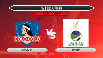 智利篮球联赛 科洛科洛 VS 蒙特港