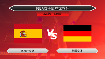 FIBA女子篮球世界杯 西班牙女篮 VS 德国女篮