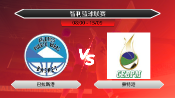 智利篮球联赛 巴拉斯港 VS 蒙特港