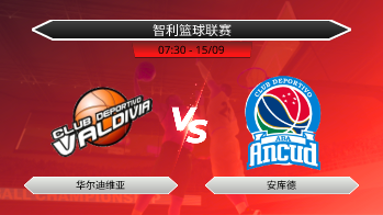 智利篮球联赛 华尔迪维亚 VS 安库德
